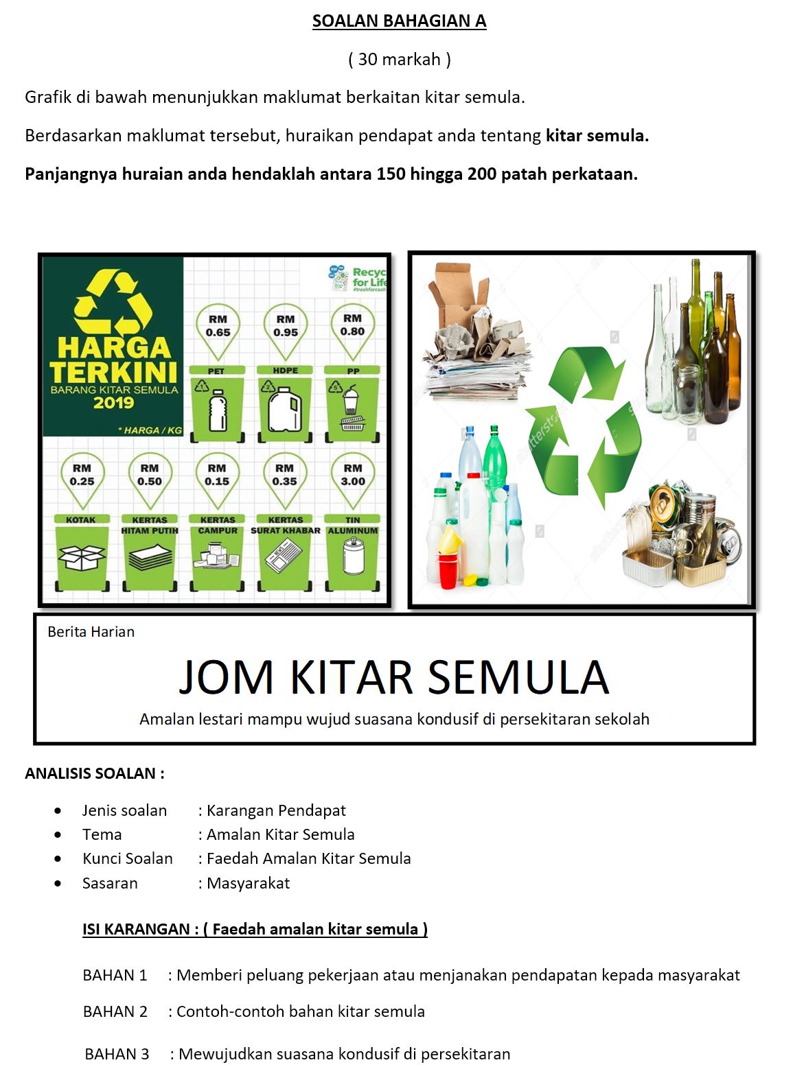 Faedah amalan kitar semula bumi gemilang